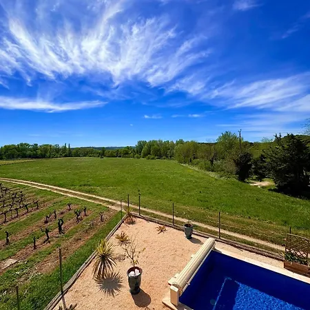 Villa De Charme Avec Piscine Au Milieu Des Vignes Tresques