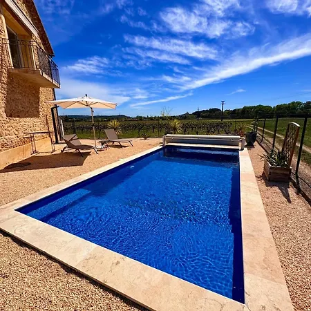 Villa De Charme Avec Piscine Au Milieu Des Vignes